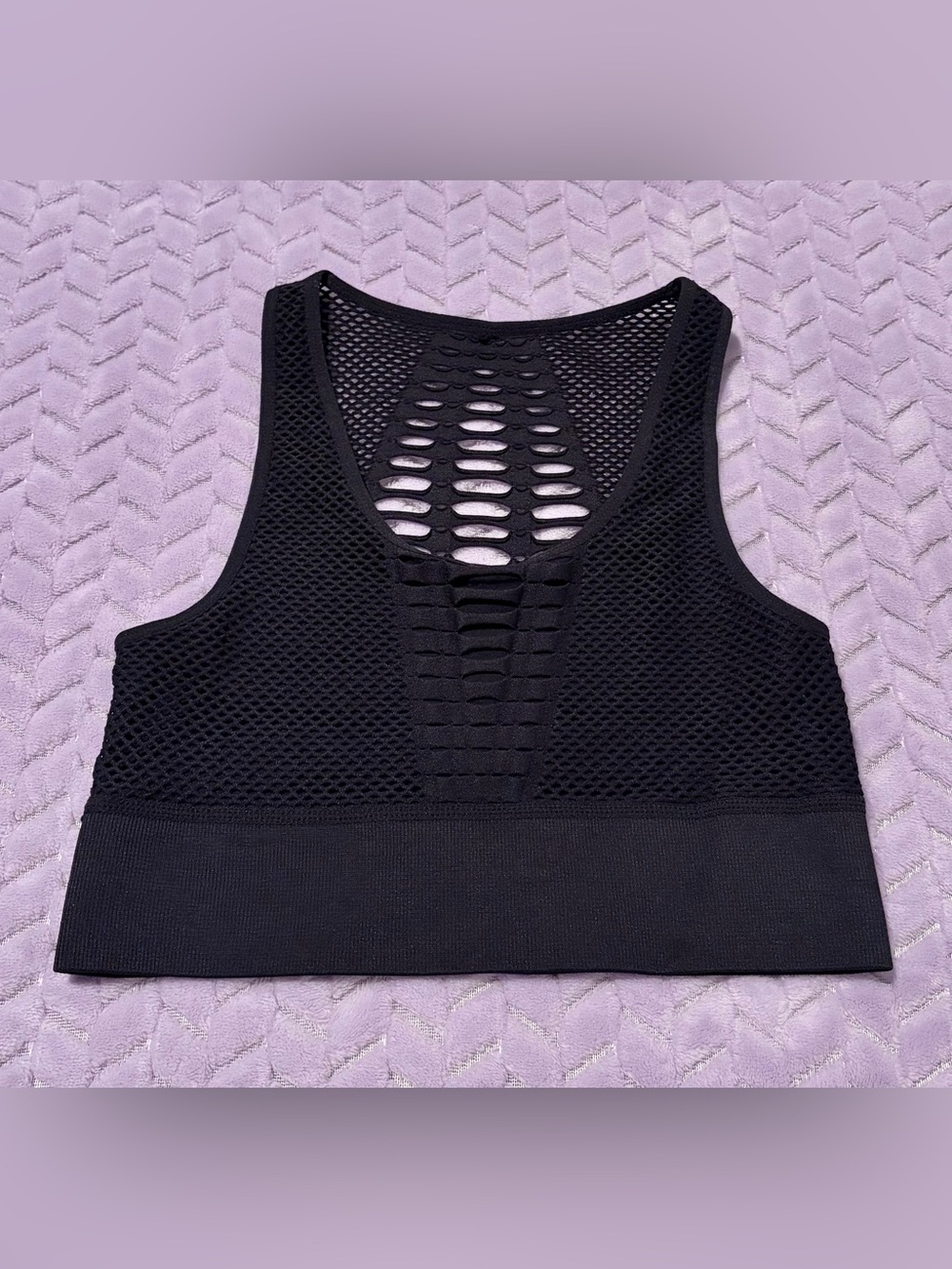 No brand, Seamless Black Cutout Sports Bra - Women Intimates & Sleepwear